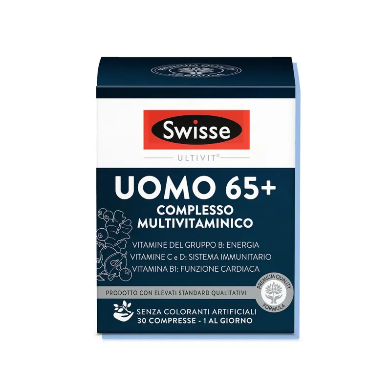 Swisse Multivitaminico Completo Uomo 65+ e Minerali Compresse