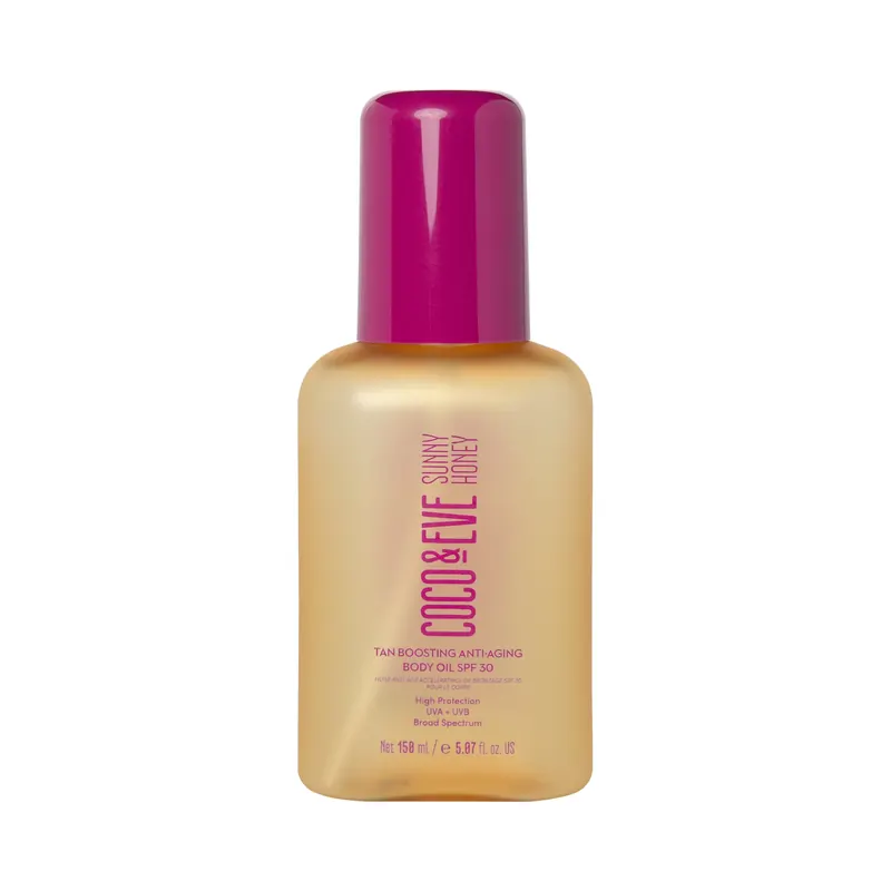 Tan Boosting Anti-Aging Body Oil SPF30 COCO & EVE | Pinalli