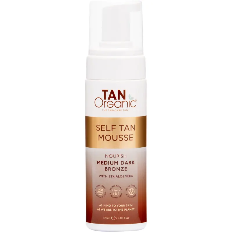 TAN Organic Self Tan Mousse Medium Dark Bronze, 120 ml