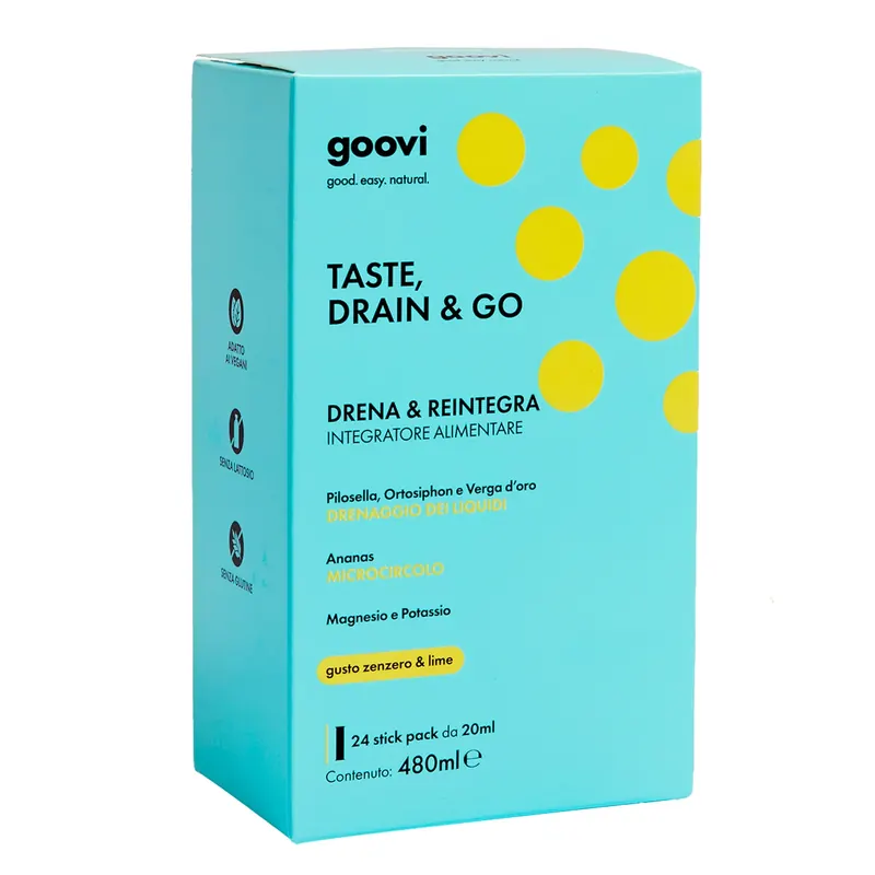 TASTE, DRAIN & GO Drena e Reintegra - Zenzero & Lime GOOVI | Pinalli