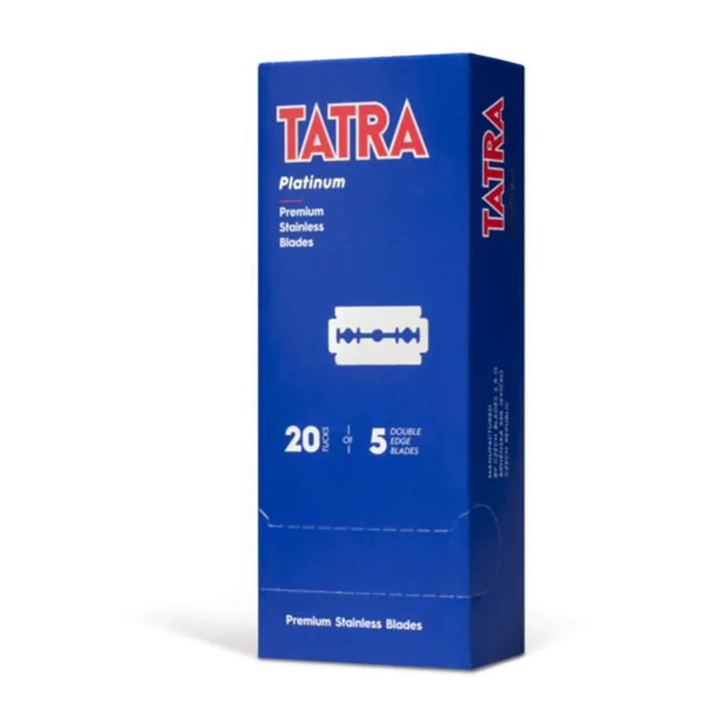 Tatra Platinum 100 lamette da barba stainless steel – confezione a colonna PLR
