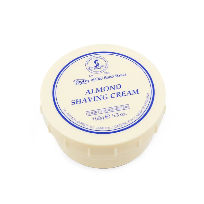 Taylor of Old Bond Street Almond Shaving Cream Tub 150g