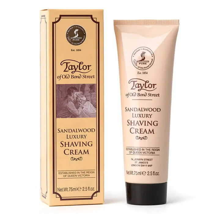 Taylor of Old Bond Street crema da barba Sandalwood in tubo 75 ml