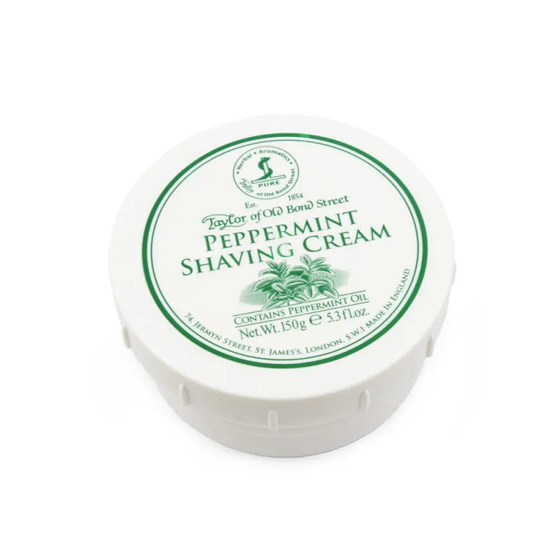 Taylor of Old Bond Street Peppermint Shaving Cream Tub 150g