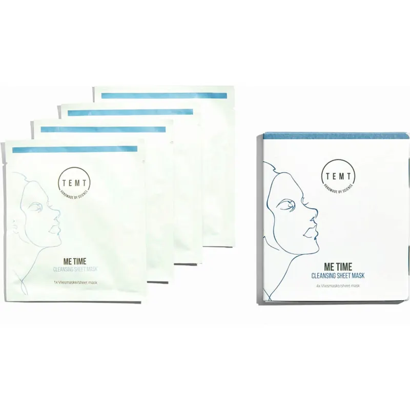 TEMT Me Time Cleansing Sheet Mask, 4 pezzi