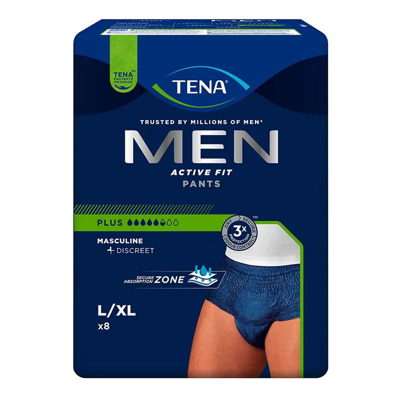 TENA Men Active Fit Pants Plus L/XL, slip assorbenti