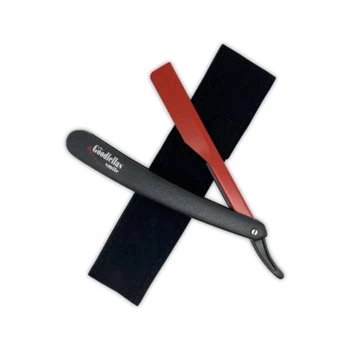 The Goodfellas’ smile rasoio a mano libera tipo shavette Inferno con astuccio in velluto