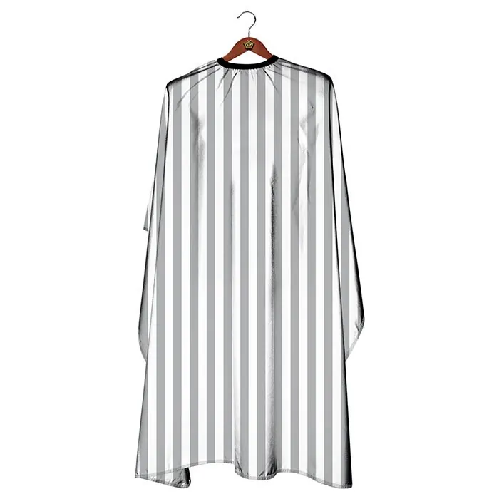 The Shave Factory mantella da taglio Stripes bianca e grigia