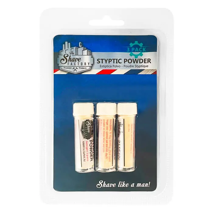 The Shave Factory polvere emostatica 3gr x 3 fiale