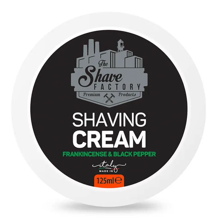 The Shave Factory sapone da barba Frankincense & Black Pepper 125ml