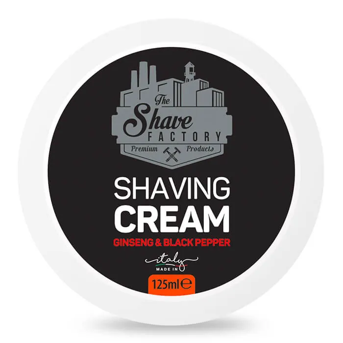 The Shave Factory sapone da barba Ginseng & Black Pepper 125ml