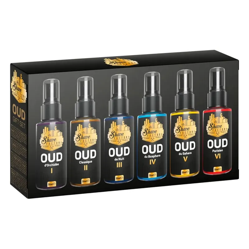 The Shave Factory set regalo dopobarba colonia Oud 6x50ml