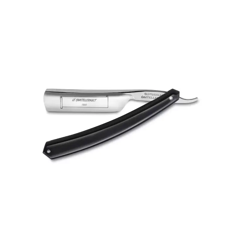 Thiers-Issard 4/8 Straigh Razor Le Chatellerault Black Plastic