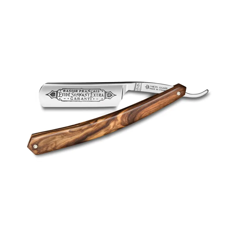Thiers Issard Singing Hollowed 1196 Olivewood 6/8 Straight Razor