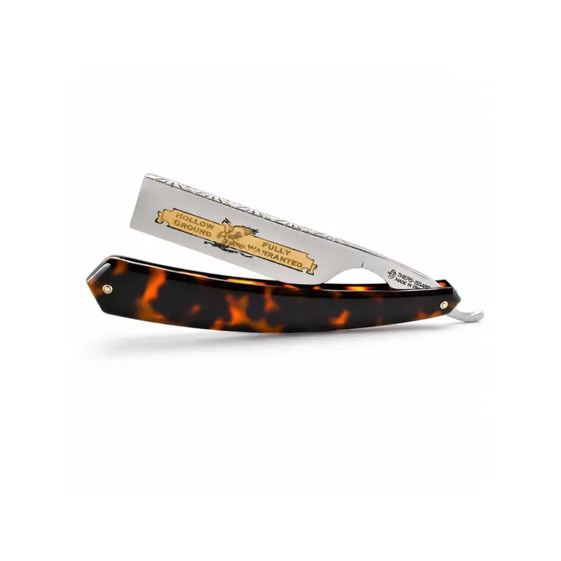 Thiers Issard Straight Razor 7/8 Diamond ImitTortoise Shell Espartacus Hook Nose