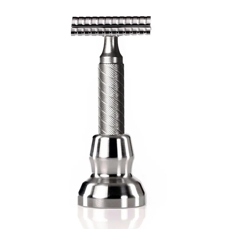 Timeless SS68BP rasoio di sicurezza gap 0.68 Barberpole con stand
