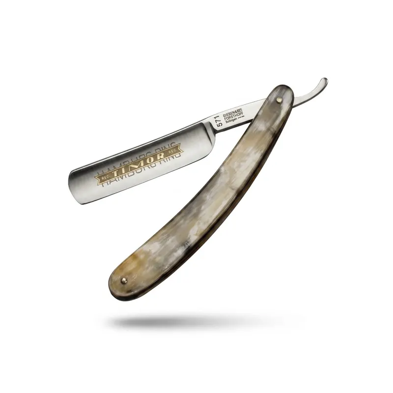 Timor Straight Razor 5/8'' Natural Horn