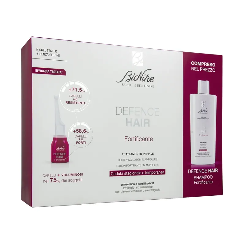 Trattamento In Fiale Fortificante + Shampoo Fortificante BIONIKE | Pinalli