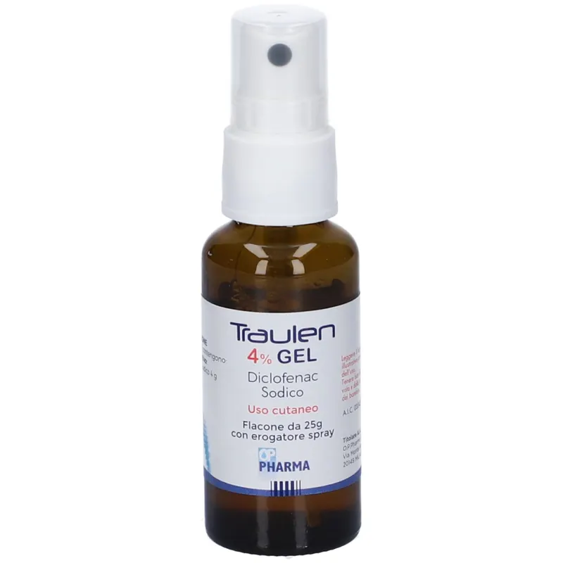 TRAULEN*gel cutaneo 4% flacone 25 g con erogatore