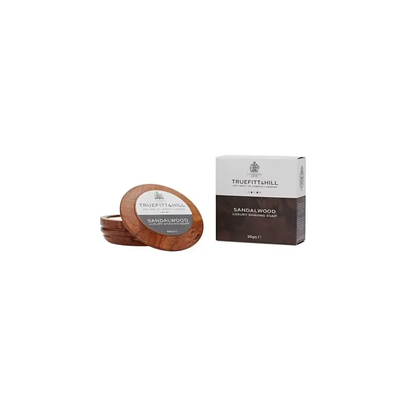 Truefitt & Hill Sandalwood Shaving Soap & Wooden Bowl 99gr
