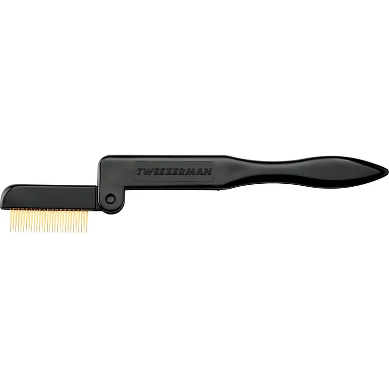 Tweezerman Folding Eyelash Comb, Black