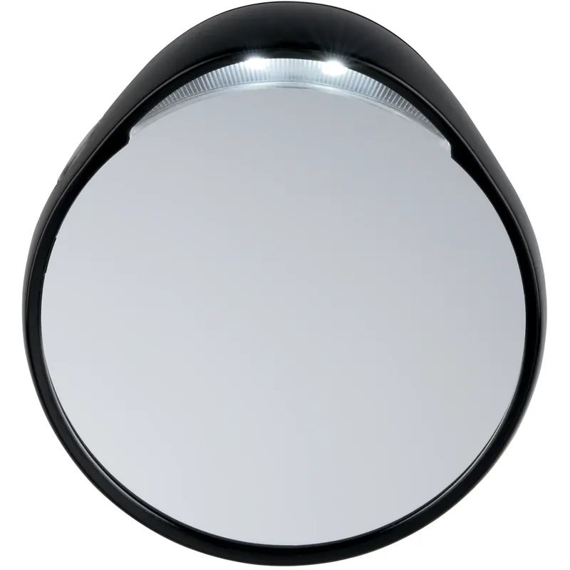 Tweezerman Tweezermate 10X Lighted Mirror, Black