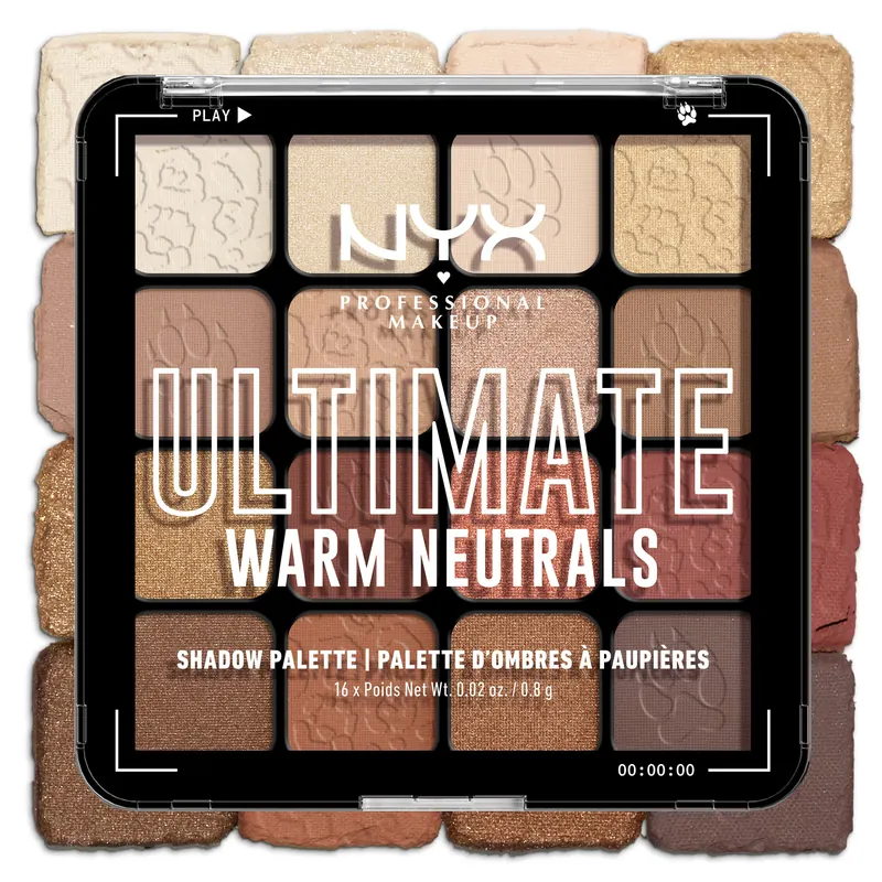 Ultimate Shadow Palette - Warm Neutrals NYX PROFESSIONAL MAKEUP | Pinalli