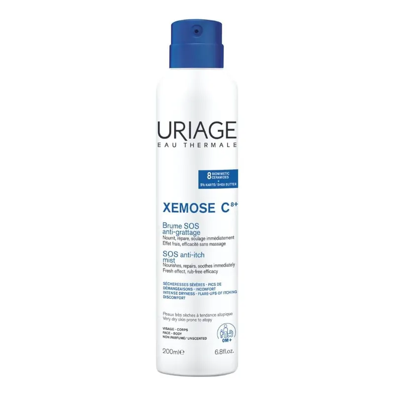 URIAGE XEMOSE C8+ Spray SOS antiprurito, secchezza, atopia, 8 Ceramidi, spray rinfrescante