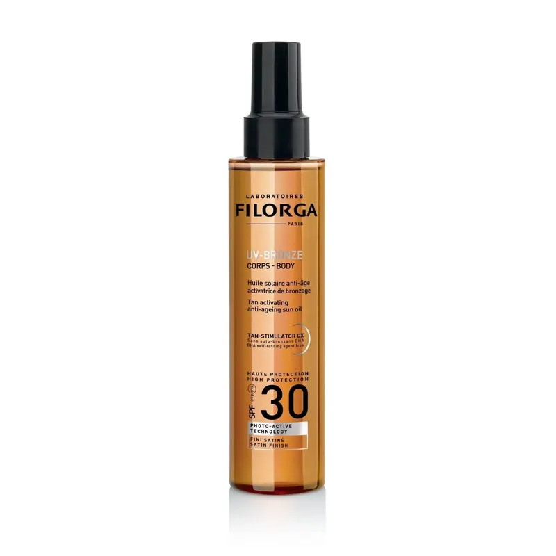 UV-Bronze Corps Huile Solaire SPF30 150ml FILORGA | Pinalli