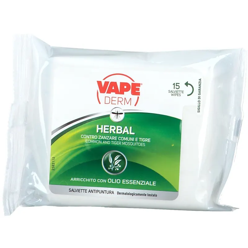 VAPE Derm Herbal Salviette Antipuntura