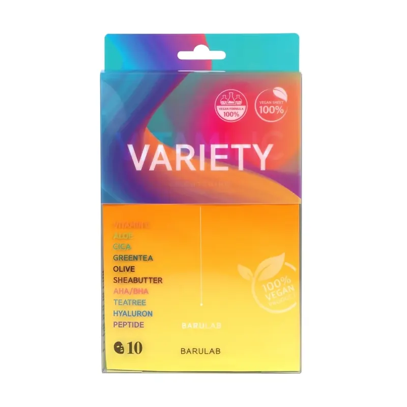 Vegan Variety Mask Pack 10pz BARULAB | Pinalli
