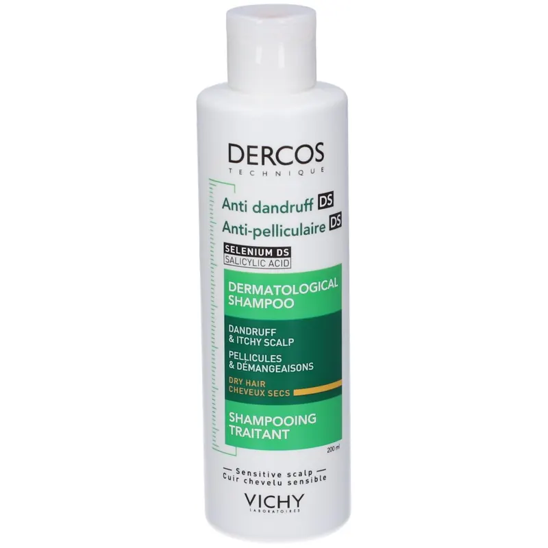 Vichy Dercos Shampoo trattante Anti-forfora DS dermatologico per capelli secchi 200 ml