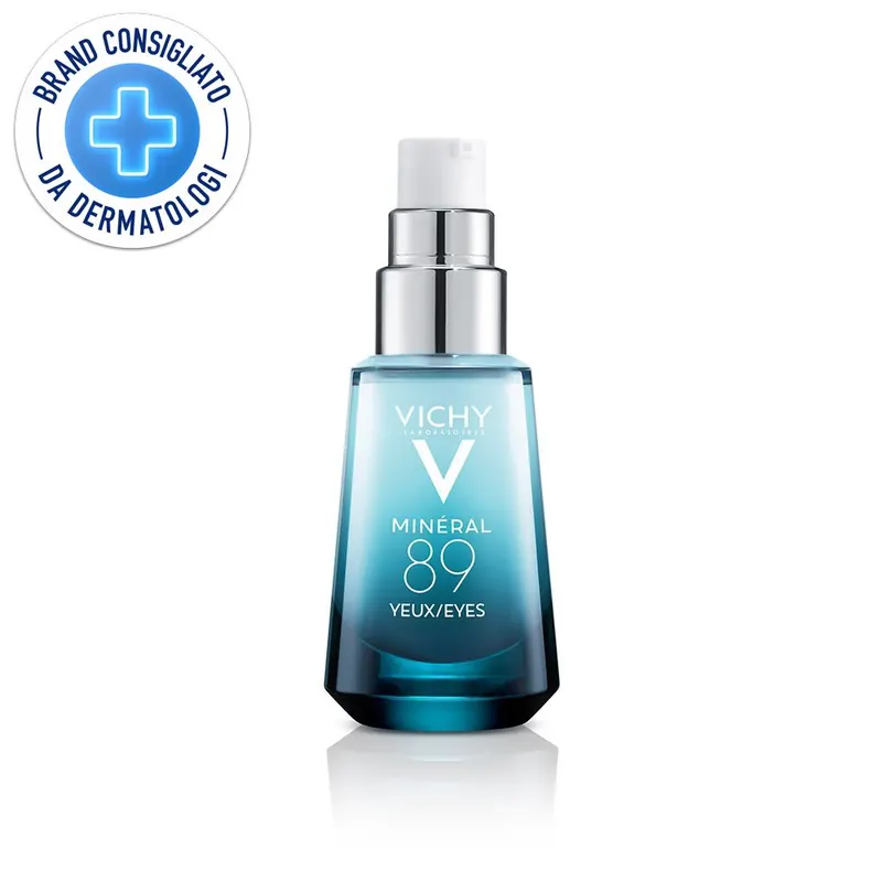 Vichy Minéral 89 Gel Occhi Fortificante e Idratante con Caffeina e Acido Ialuronico 15ml