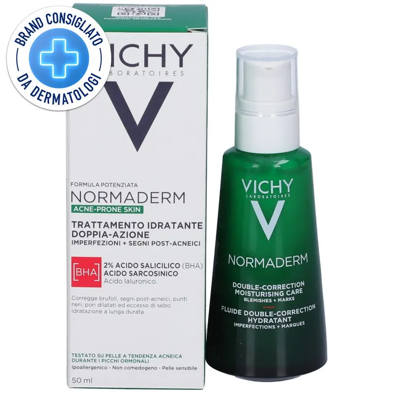 Vichy Normaderm Trattamento Idratante Doppia Azione per pelle a tendenza acneica 50 ml