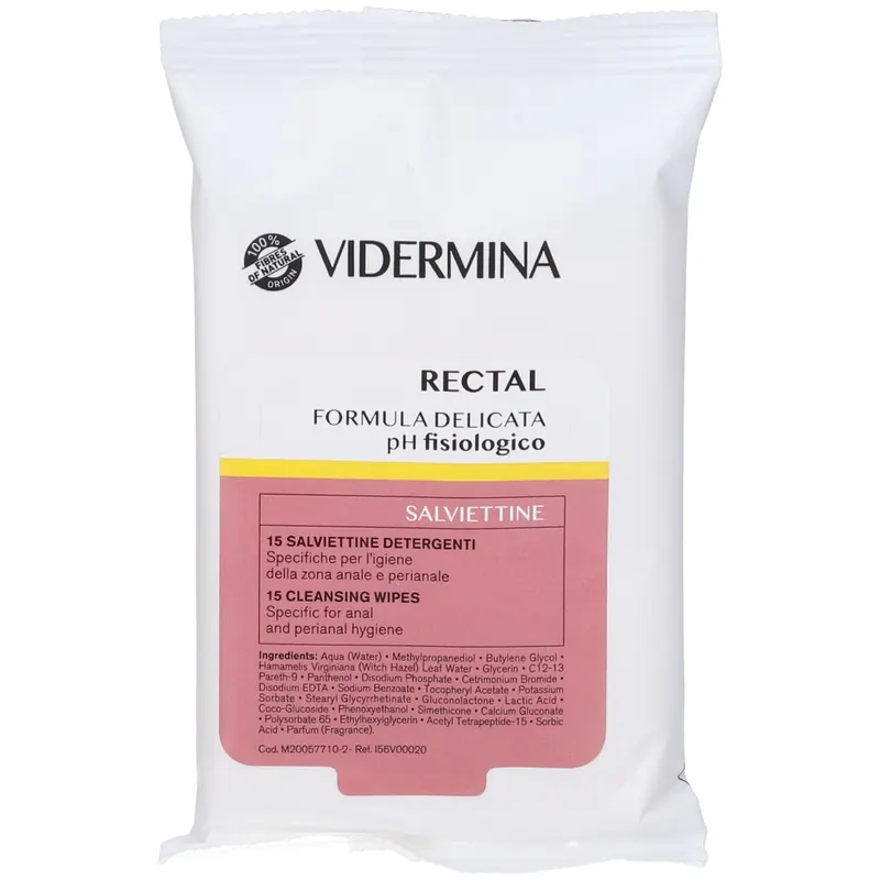 VIDERMINA Rectal Formula Delicata pH Fisioligico Salviettine