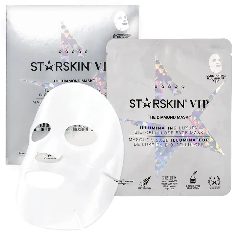 VIP THE DIAMOND MASK™ Illuminating Bio-Cellulose Face Mask STARSKIN | Pinalli