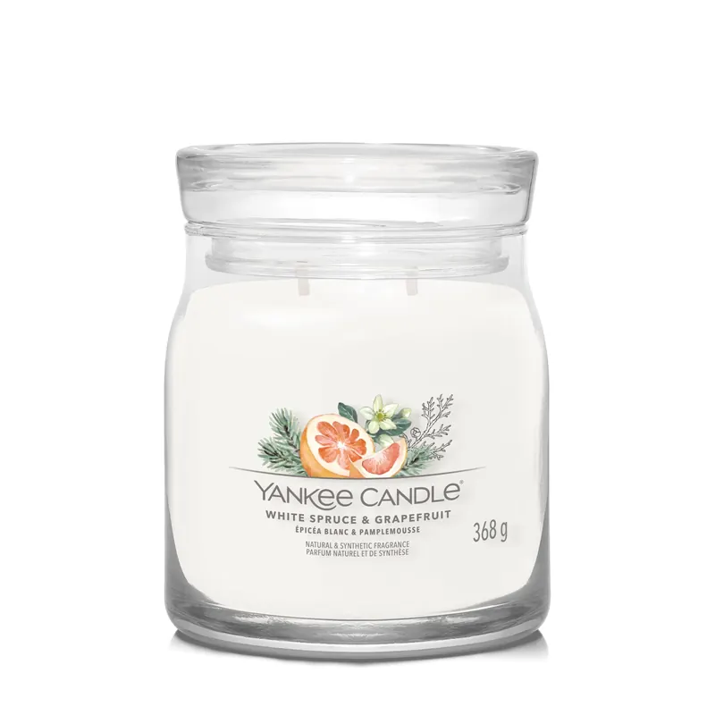 White Spruce & Grapefruit MEDIUM YANKEE CANDLE | Pinalli