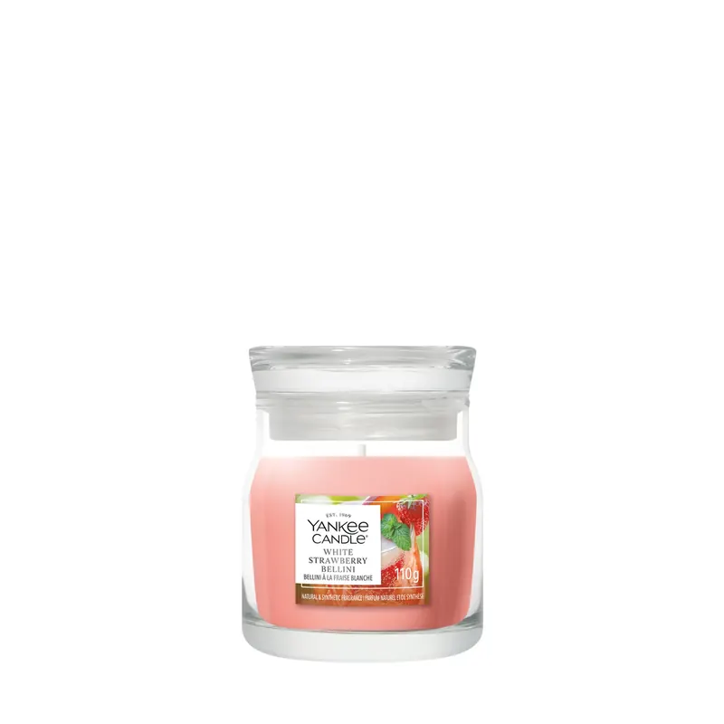 White Strawberry Bellini SMALL YANKEE CANDLE | Pinalli