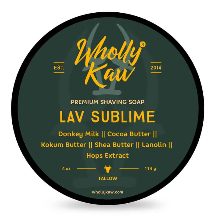 Wholly Kaw sapone da barba Lav Sublime 114gr